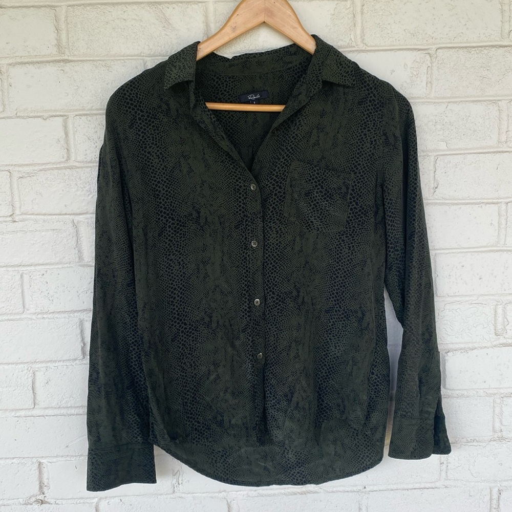 RAILS Kate Python Silk Shirt - Picture 2 of 10